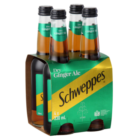 Schweppes Dry Ginger Ale 330ml/4pk