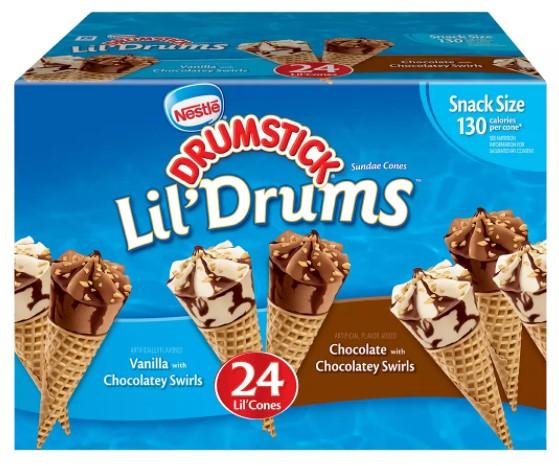 Nestle Drumstick Lil' Drums Vanilla and Chocolate  x 24