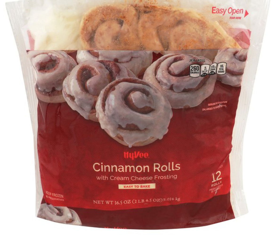 HyVee Cinnamon Rolls with Cream Cheese Frosting 12 Rolls 36.5oz