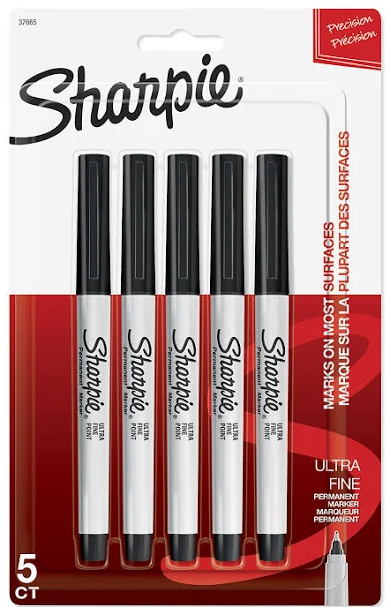 Sharpie Ultra Fine Permanent Marker 5ct