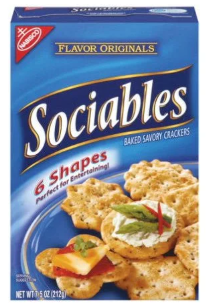 Sociables Baked Savory Crackers 7.5 oz