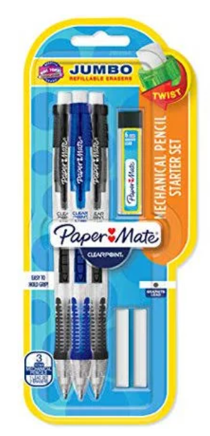 Paper Mate Clear Point  Mechanical Pencils Starter Set 0.7mm 3 ct