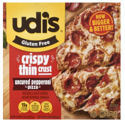 Udi Uncured Pepperoni Gluten Free Pizza, 18.39 oz