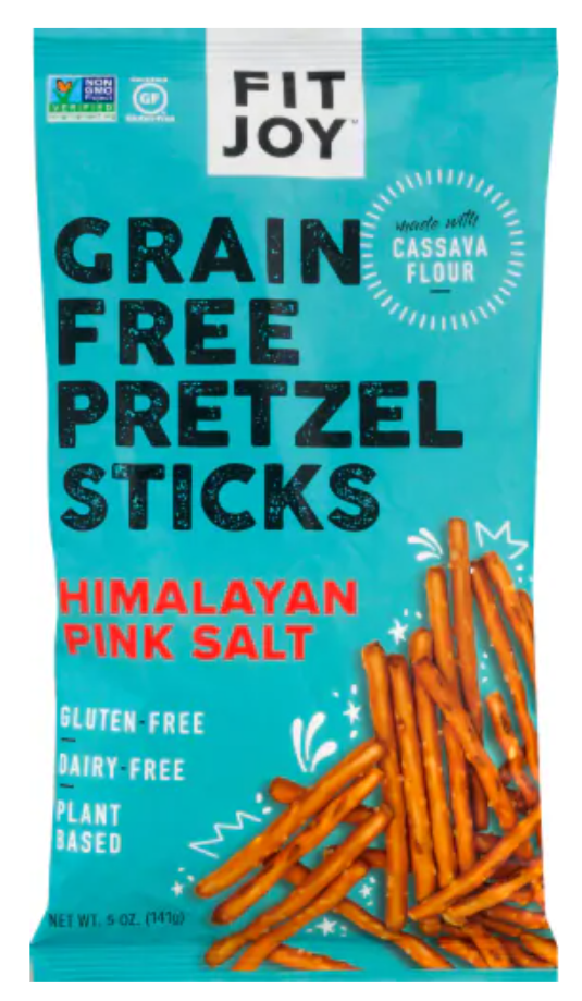 Fit Joy Grain Free Pretzel Sticks Himalayan Pink Salt 4.5 oz