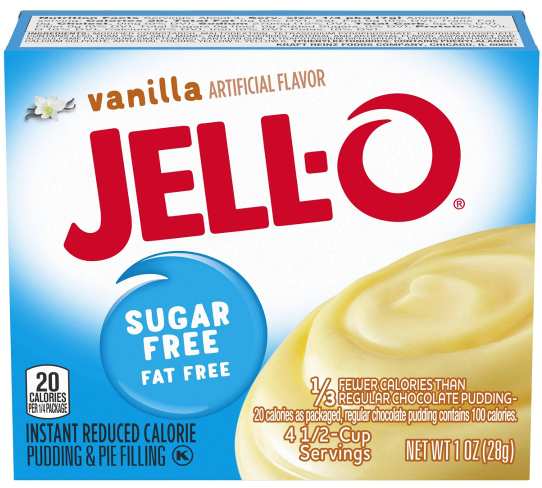 Jell-O Instant Sugar Free Vanilla Pudding & Pie Filling 1 oz