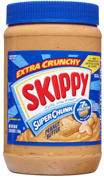 Skippy Extra Crunchy Super Chunk Peanut Butter 40 oz