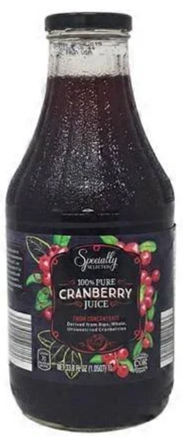 Specially Selected 100% Pure Cranberry Juice 33.8 oz