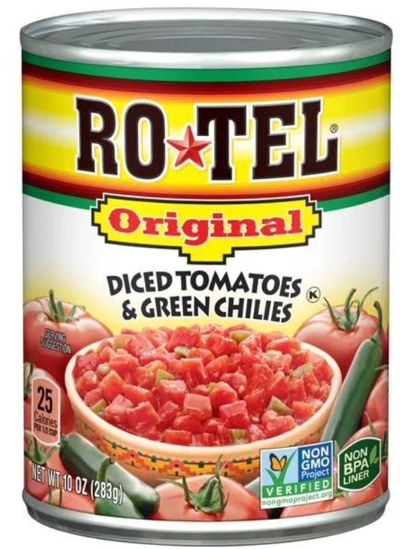 Ro Tel Original Diced Tomatoes & Green Chilies 10 oz