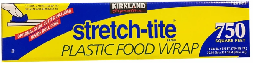 Kirkland Stretch-Tite Plastic Food Wrap 750sqft