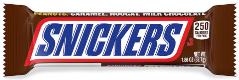 Snickers Singles Size Chocolate Candy Bars 1.86 oz