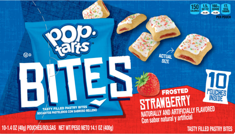 Pop-Tarts Bites Frosted Strawberry 10 pouches