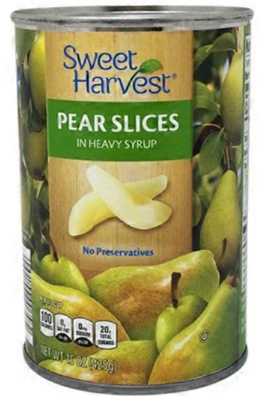 Sweet Harvest Pear Slices in Heavy Syrup 15.25 oz