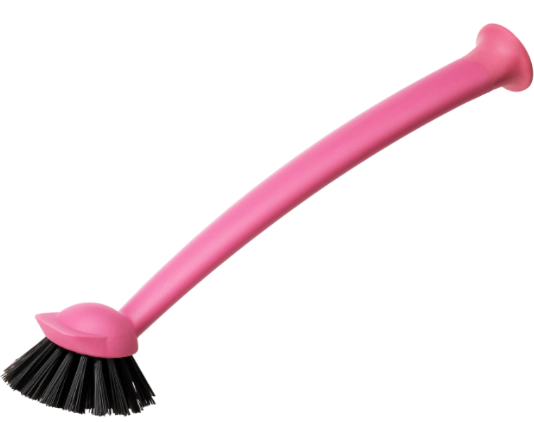 IKEA Pink Suction Dish Brush