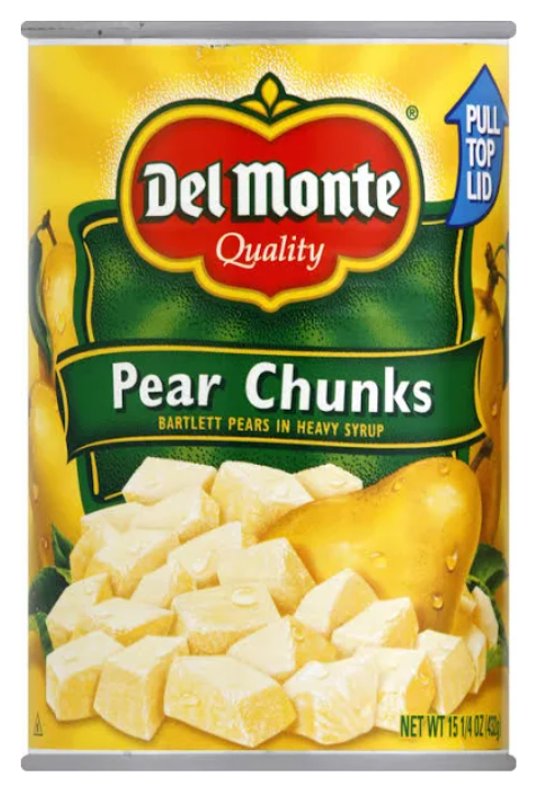 Del Monte Pear Chunks 15.25 oz