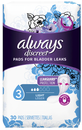 Always Discreet Light 3 Pads 30ct