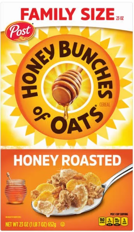 Post Honey Bunches of Oats Crunchy Honey Roasted 23 oz