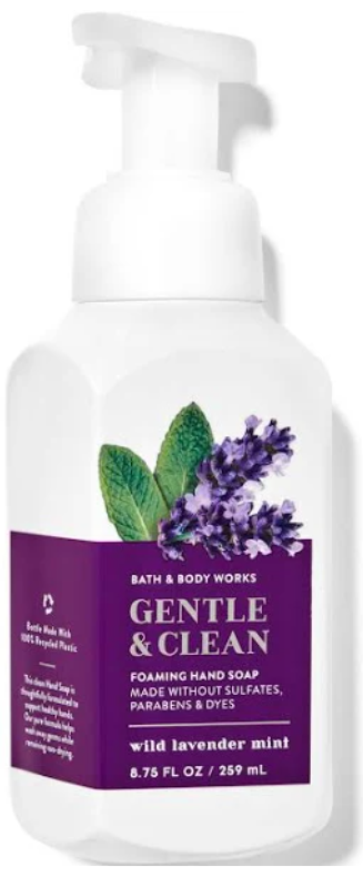 Bath & Body Gentle & Clean Wild Lavender Mint Foaming Hand Soap 8.75 fl oz