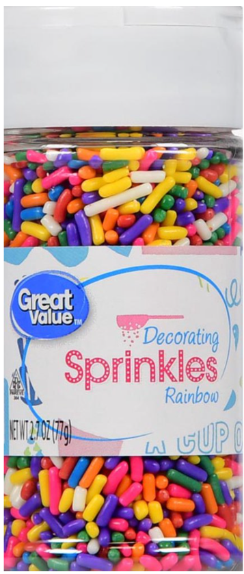 Great Value Decorating Sprinkles Rainbow 2.7oz