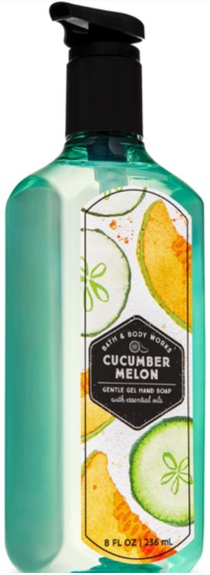 Bath & Body Works Cucumber Melon Gentle Gel Hand Soap with Essential Oils 8fl oz