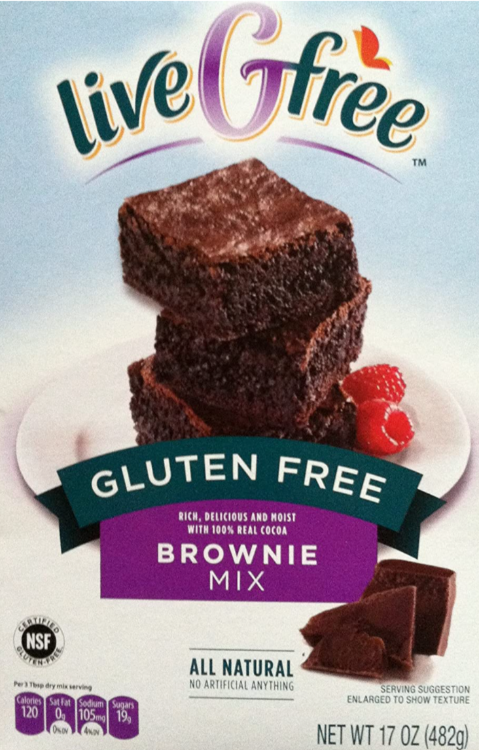 LiveGFree Gluten Free Brownie Mix 16oz