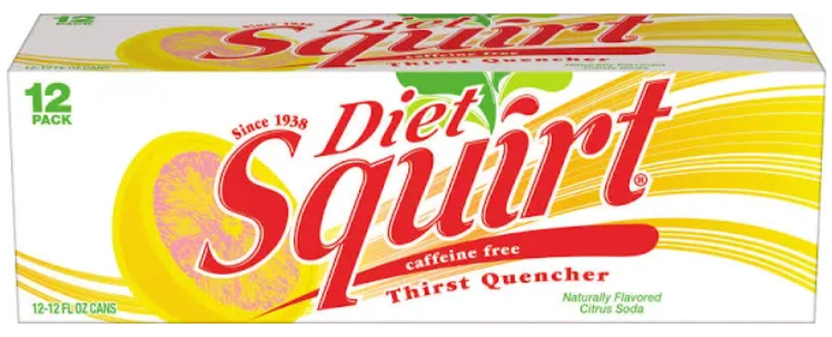 Diet Squirt Soda 12fl oz x 12