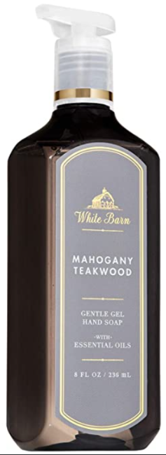 Bath & Body Works White Barn Mahogany Teakwood Gentle Foaming Hand Soap 8.75 fl oz