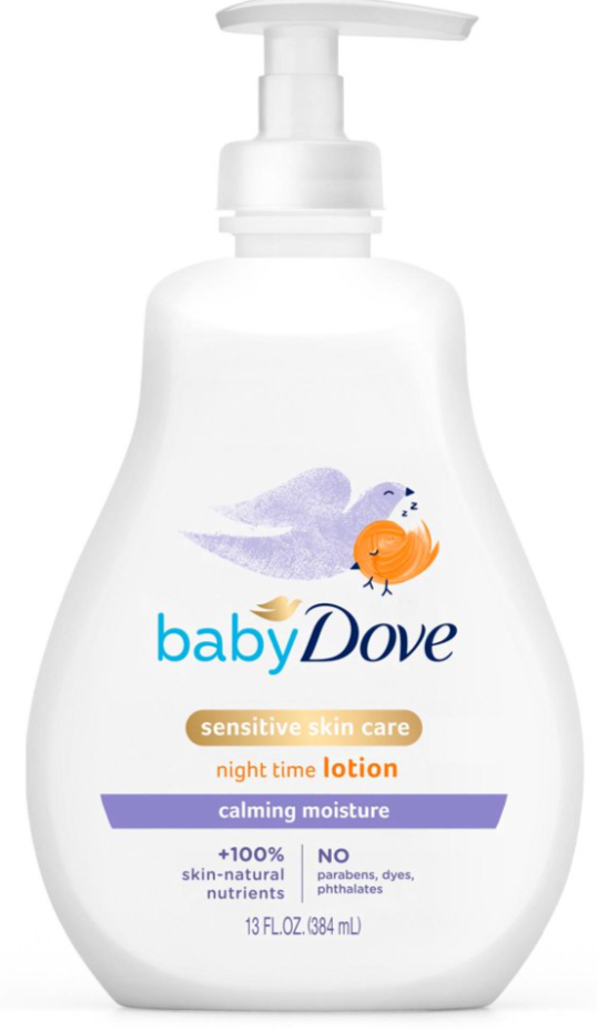 Baby Dove Sensitive Skin Care Calming Moisture Night Time Lotion 13fl oz