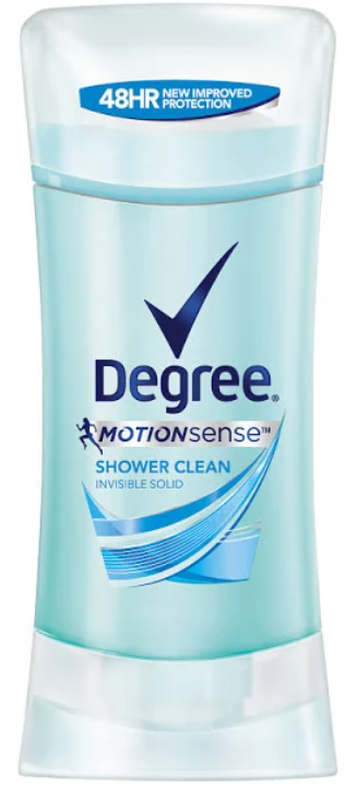 Degree Dry Protection Shower Clean Invisible Solid Antiperspirant Deodorant, 2.6 oz