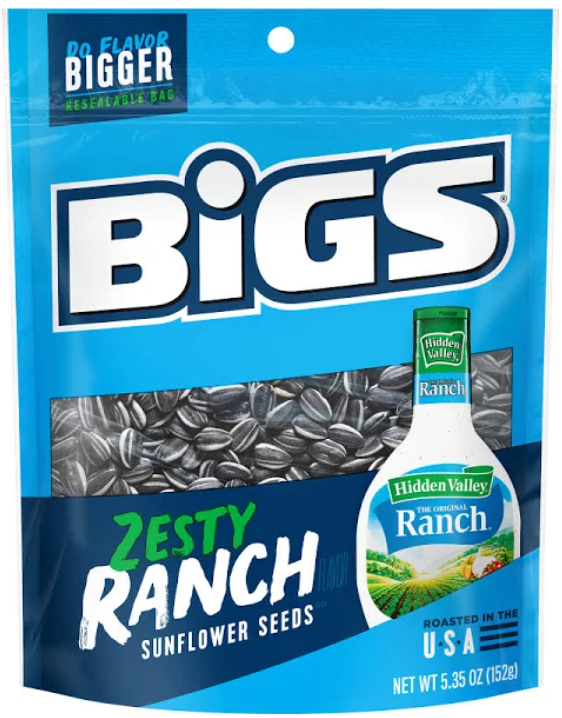 BiGS Zesty Ranch Flavor Sunflower Seeds 5.35 oz