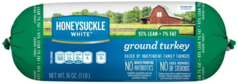 Honeysuckle White Ground Turkey 93/7 16 oz