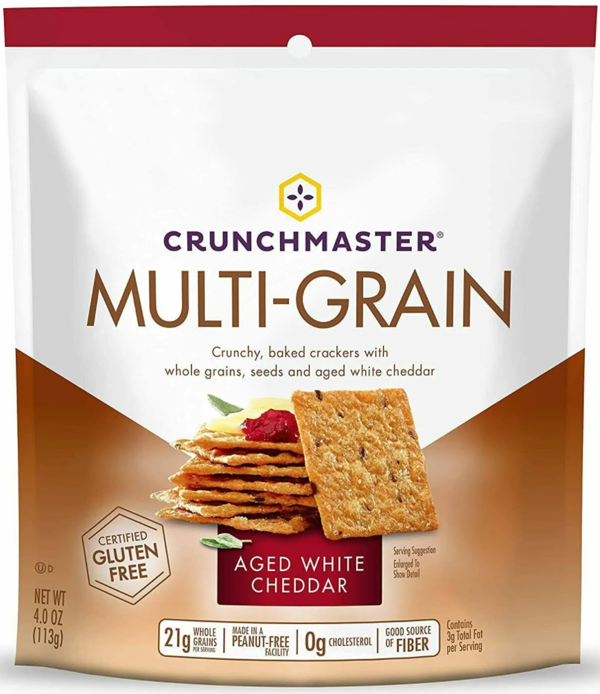 Crunchmaster Multi-Grain Aged White Cheddar  Cracker 4 oz