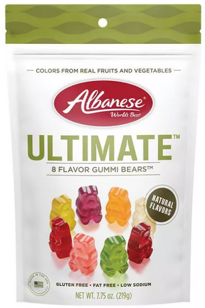 Albanese Ultimate 8 Flavor Gummi Bears Gluten Free 7.75 oz