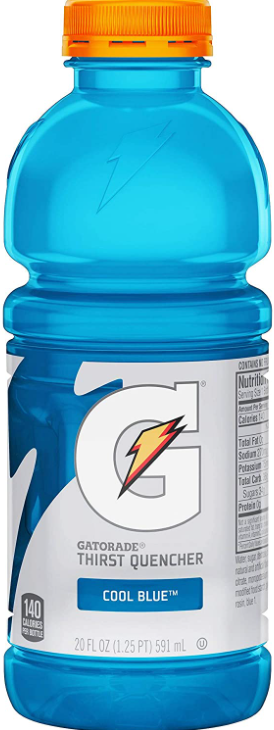 Gatorade Thirst Quencher Cool Blue 20oz bottle