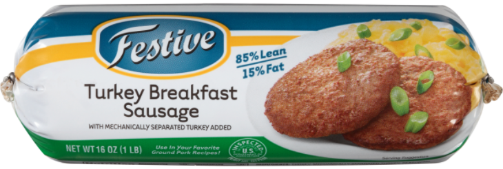 Festive Turkey Breakfast Sausage /lb