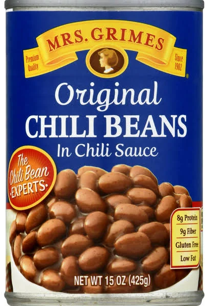 Mrs Grimes Original Chili Beans in Chili Sauce 15oz