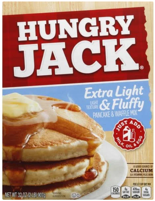 Hungry Jack Complete Extra Light & Fluffy Pancake & Waffle Mix 32 oz