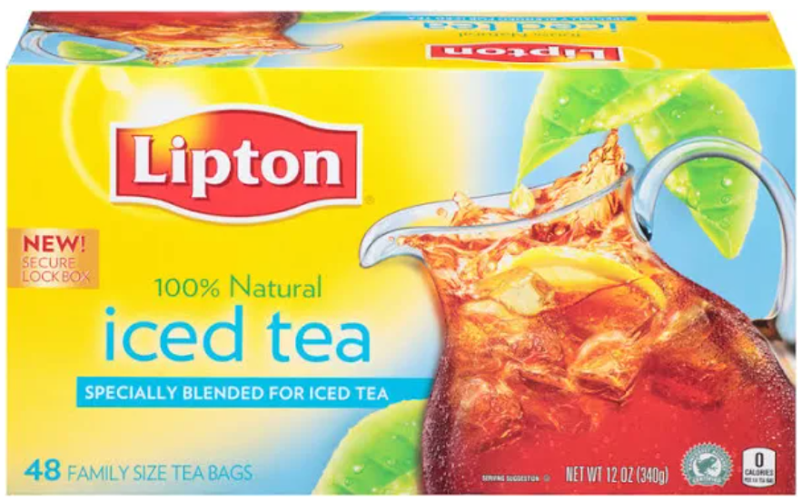 Lipton Family Size Iced Tea Bags 48 ct 12 oz