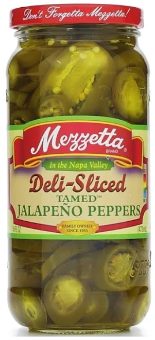 Mezzetta Sliced Tamed Jalapeno Peppers 16floz