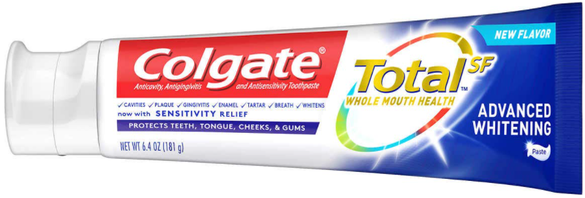 Colgate Total SF Whole Mouth Health Advanced Whitening Toothpaste 6.4oz