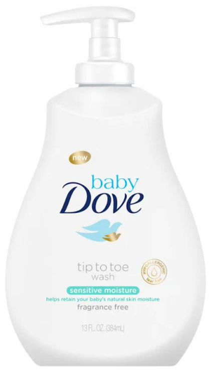 Baby Dove Sensitive Skin Care Hypoallergenic Wash 13floz