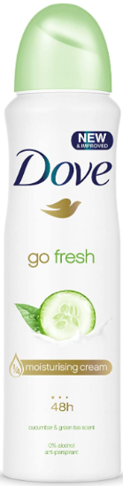 Dove Go Fresh Cucumber & Green Tea Anti-Perspirant/Anti-Transpirant Deodorant 250ml