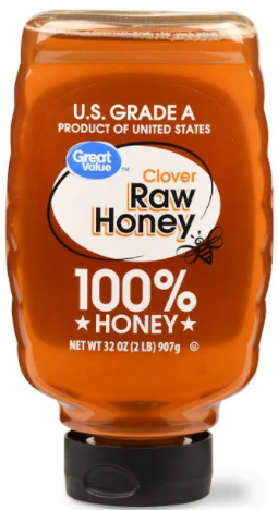 Great Value Clover Raw Honey 32 oz