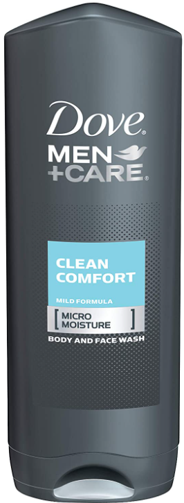 Dove Men + Care Clean Comfort Micro Moisture Body + Face Wash 18floz