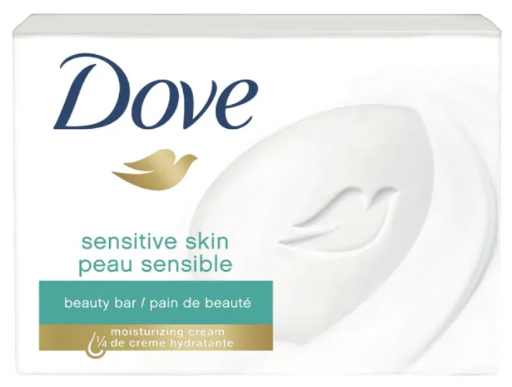 Dove Sensitive Skin Fragrance Free Bar Soap