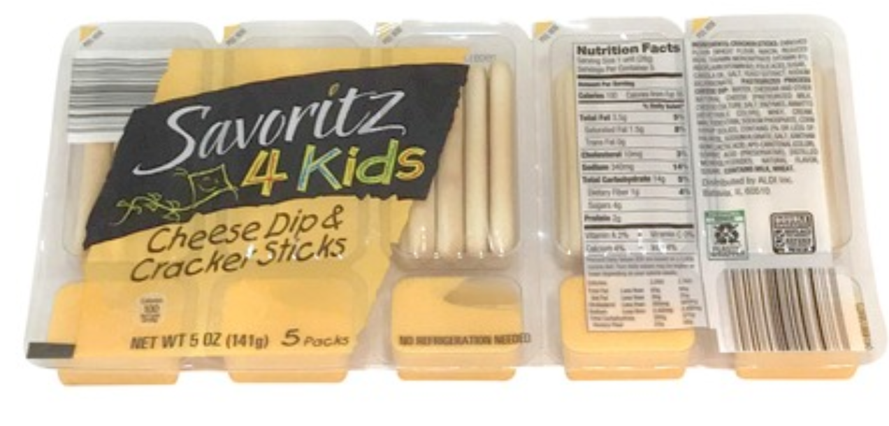 Savoritz Cheese Dip & Cracker Sticks 5 pk