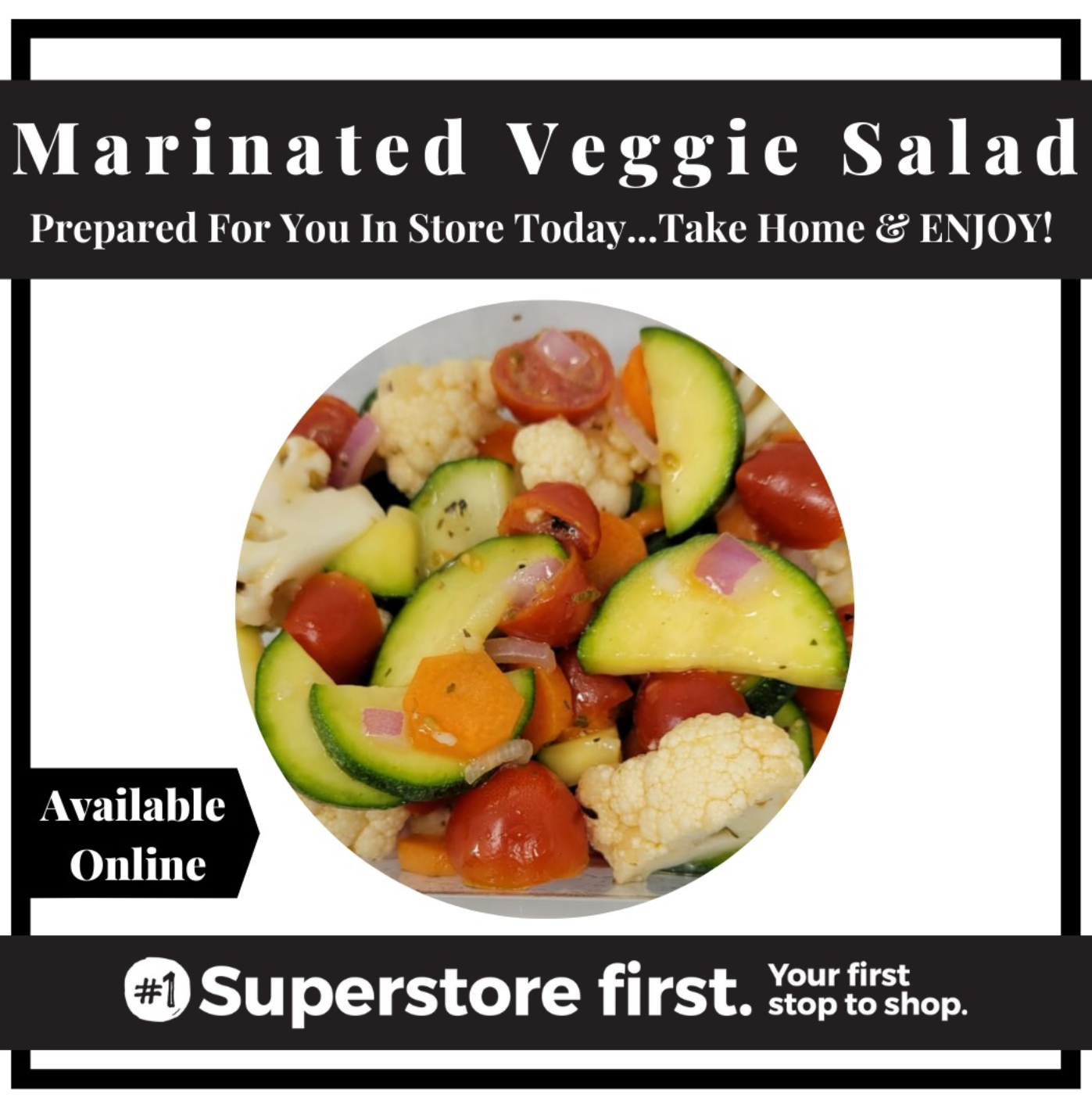 Fresh Marinated Vegetable Salad, 16 oz