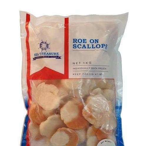 Scallop Roe-On 500gm Frozen