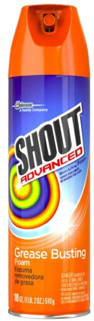 Shout Advanced Grease Busting Stain Lifting Foam 18 oz