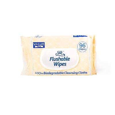 Silk Adult Flushable Wipes 10pk