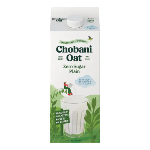 Chobani Zero Sugar Plain Oat Drink 52 fl oz